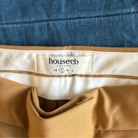 NWOT $135 HOUSE OF CB CAMERON
CARAMEL RELAXED WIDE LEG TAILORED TROUSERS SMALL - Picture 9 of 12